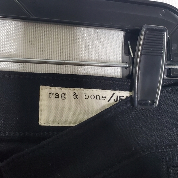 Rag & Bone Black Ankle Bow Jeans - Picture 6 of 8